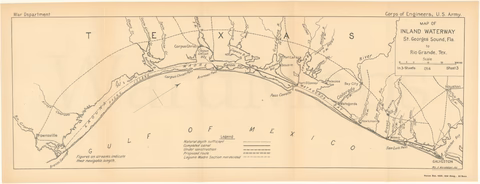 1914 map of Intracoastal Canal, used by fack-law.com to show the 3 Gulf States' regional connectivity.