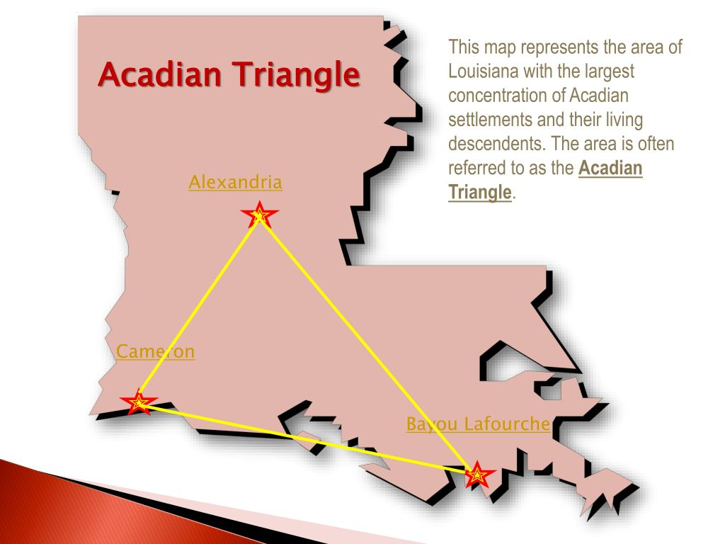 Map of Acadian Triangle, used by fack-law.com to reflect the 3 Gulf States' shared history.