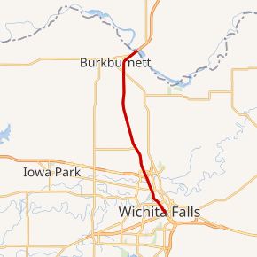 Map of I-44 corridor in TX, used by fack-law.com to show the 3 Gulf States' regional connectivity.