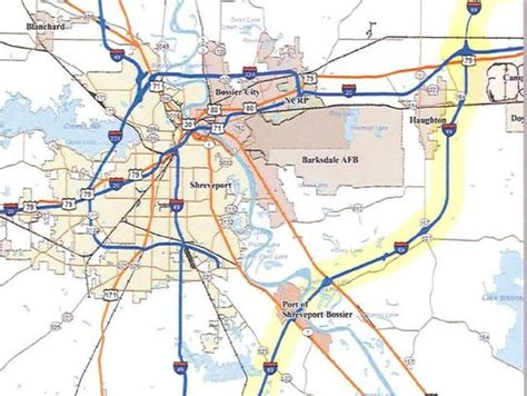 Map of the I-69 System in Louisiana, used by fack-law.com to show the 3 Gulf States' regional connectivity and development.