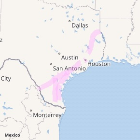 Map of I-69 System in TX, used by fack-law.com to show the 3 Gulf States' regional connectivity.