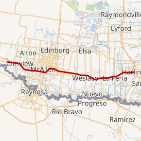 Map of the I-2 System in Texas, used by fack-law.com to show the 3 Gulf States' regional connectivity.